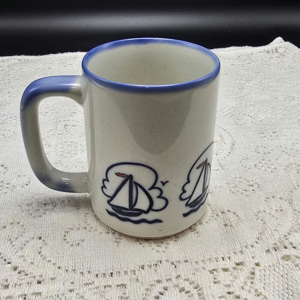 Cap Shore Sailboat Coffee Cup Mup Made in Japan
